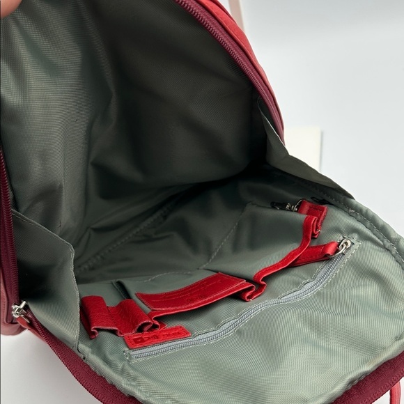 Osgoode Marley Teardrop Multi Zip Leather Backpack in Lipstick Red NWOT main image 4